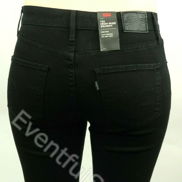 Levis Premium 721 High Rise Skinny Destroyed Jeans - Picture 2 of 7